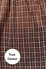 Sabbi The Tokyo Plaid Jort - Brown