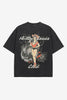 Billy Bones Club Pin Up Tee - Washed Black