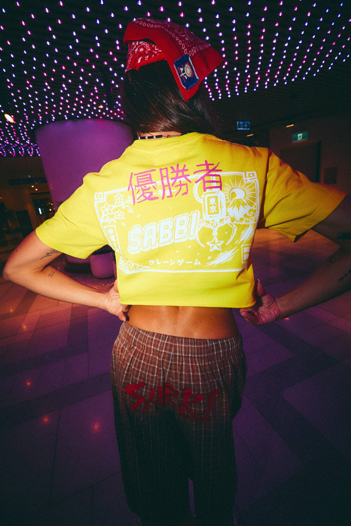 Sabbi Tattoo Club Crop - Yellow
