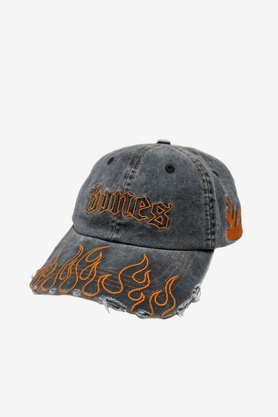 Hot As F* Dad Cap - Washed Black