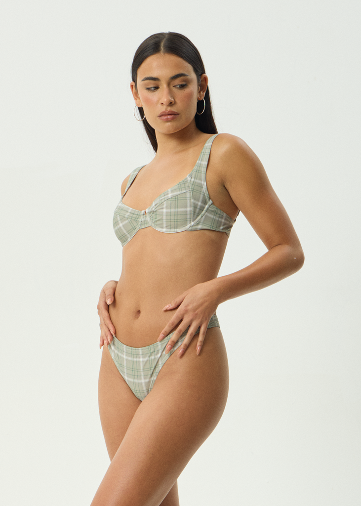 Scout Bikini Top - Olive Check