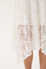AFENDS NATALIA - LACE HANDKERCHIEF SKIRT - WHITE
