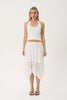AFENDS NATALIA - LACE HANDKERCHIEF SKIRT - WHITE