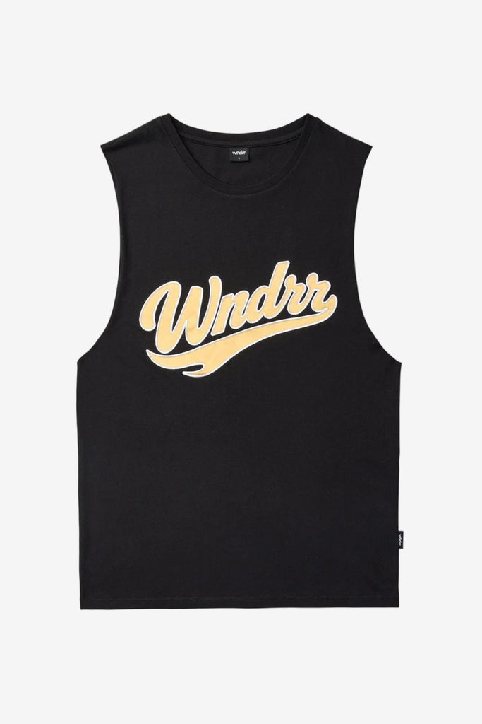 WNDRR Pulse Muscle Tank Black front (placeholder)