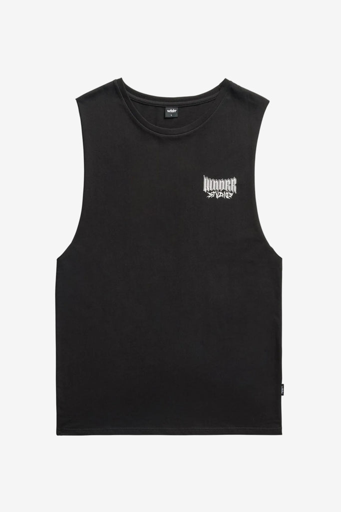 WNDRR Tagged Muscle Tank Black back (placeholder)