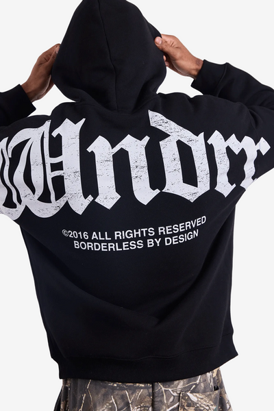 WNDRR Revival Hood Sweat - Black model