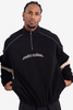 WNDRR HAVOK 1/4 ZIP POLAR FLEECE - BLACK
