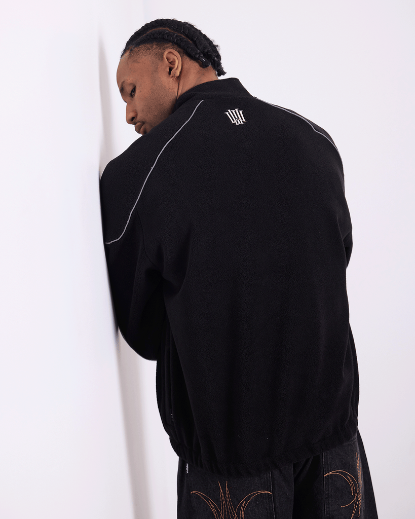 WNDRR HAVOK 1/4 ZIP POLAR FLEECE - BLACK