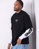 WNDRR SHODO LAYERED L/S TEE - BLACK