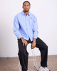 WNDRR Return Check S/S Shirt Blue White detail (placeholder)
