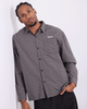 WNDRR Return Check S/S Shirt Black Brown detail (placeholder)