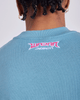 WNDRR Pulse Heavy Weight Tee Dusk Blue on model back
