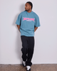 WNDRR Pulse Heavy Weight Tee Dusk Blue detail