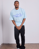 WNDRR Five Point Heavy Weight Tee Baby Blue on model back