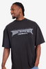 WNDRR Pulse Heavy Weight Tee Faded Black on model