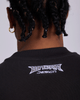 WNDRR Pulse Heavy Weight Tee Faded Black on model back