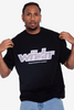 WNDRR Five Point Heavy Weight Tee Black on model