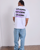 WNDRR Hexed Box Fit Tee White detail