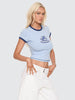 Worship Supplies Shadow Cherub Ringer Tee - Dream Blue