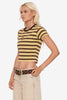 WORSHIP SUPPLIES Supernova Stripe Teeny Tee - Good Time Yellow detail