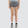 Worship Supplies Ophelia Stripe Ruched Booty Shorts - Magnet Stripe