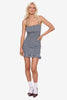 Worship Supplies Cherub Shirred Mini Dress - Blue Grey