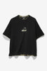 X-Large DOUBLE LAYER GORILLA FIT TEE - PIGMENT BLACK