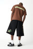 X-Large ITALIC STAR TRACKSHORT - BLACK