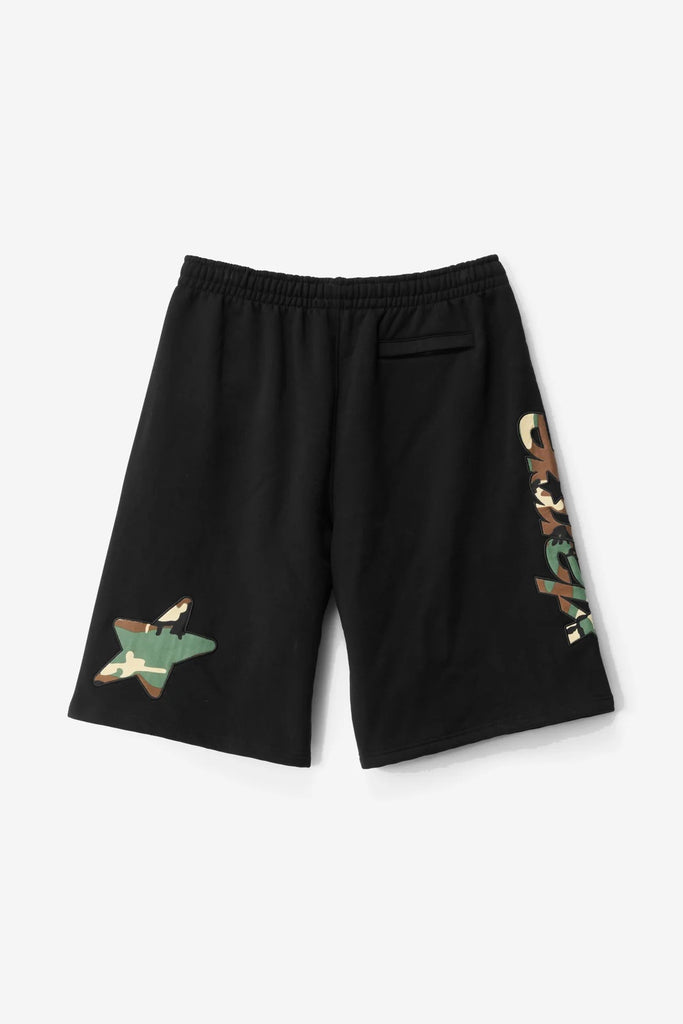 X-Large ITALIC STAR TRACKSHORT - BLACK