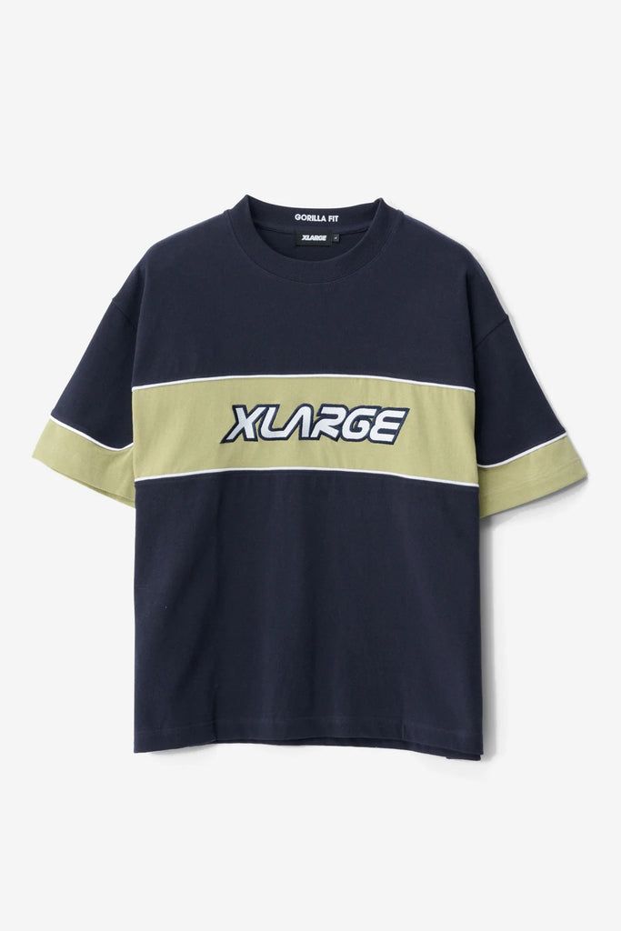 X-Large JUNGLE PANEL GORILLA FIT TEE - PIGMENT CAPTAIN NAVY