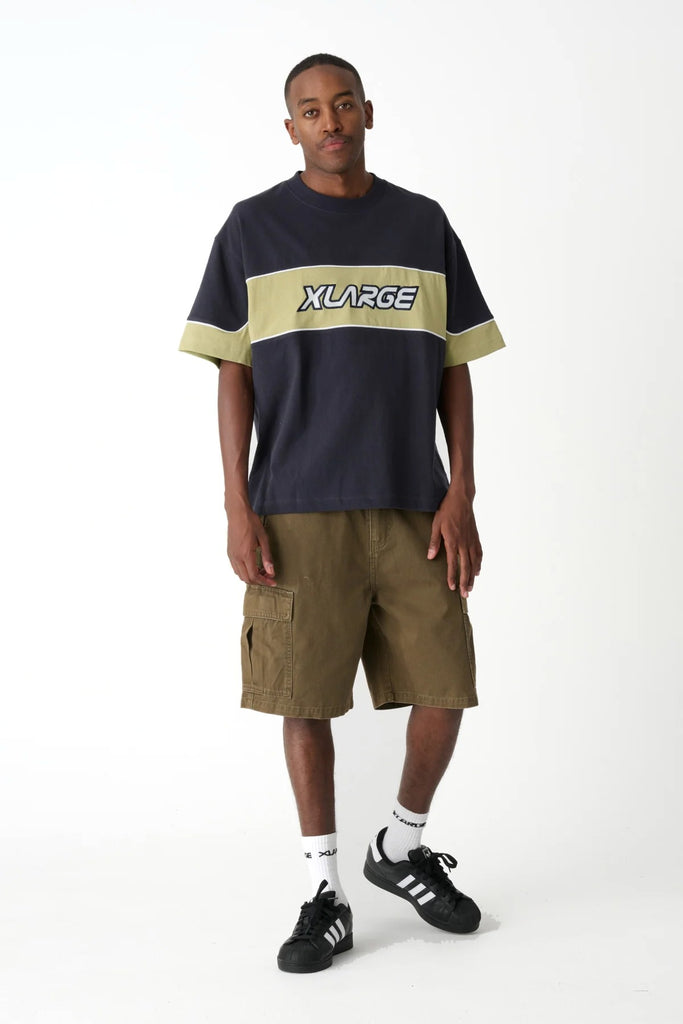 X-Large JUNGLE PANEL GORILLA FIT TEE - PIGMENT CAPTAIN NAVY