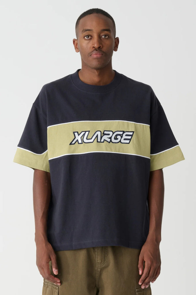 X-Large JUNGLE PANEL GORILLA FIT TEE - PIGMENT CAPTAIN NAVY