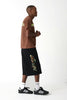 X-Large TWO STRIPE SS TEE - PIGMENT COCOA