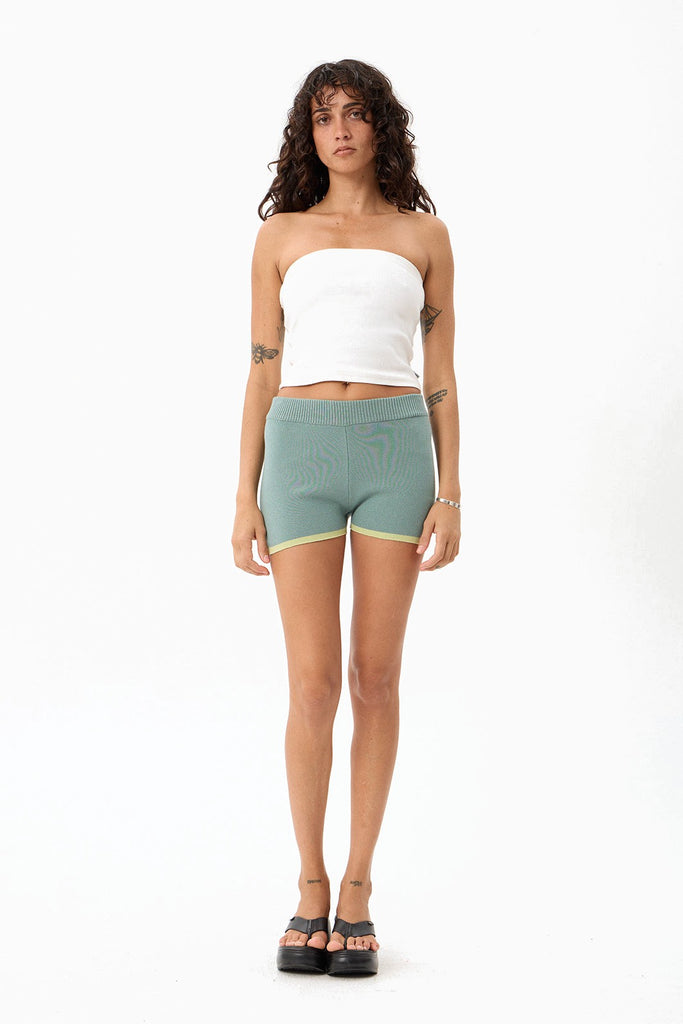 Afends Addison - Knit Short - Antique Blue