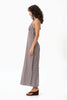 Afends Alexa - Halter Maxi Dress - Brown / Blue Check