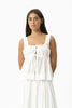 Afends Cherie - Tie Top - White