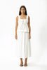 Afends Cherie - Tie Top - White