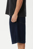 Afends Fast Forward - Denim Ultra Baggy Pleated Short 24" - Ink
