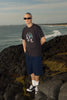 Afends Fast Forward - Denim Ultra Baggy Pleated Short 24" - Ink
