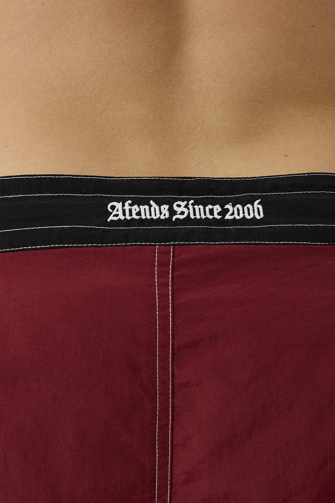 Afends Goddess - Surf Related V2 Boardshort 22" - Burgundy