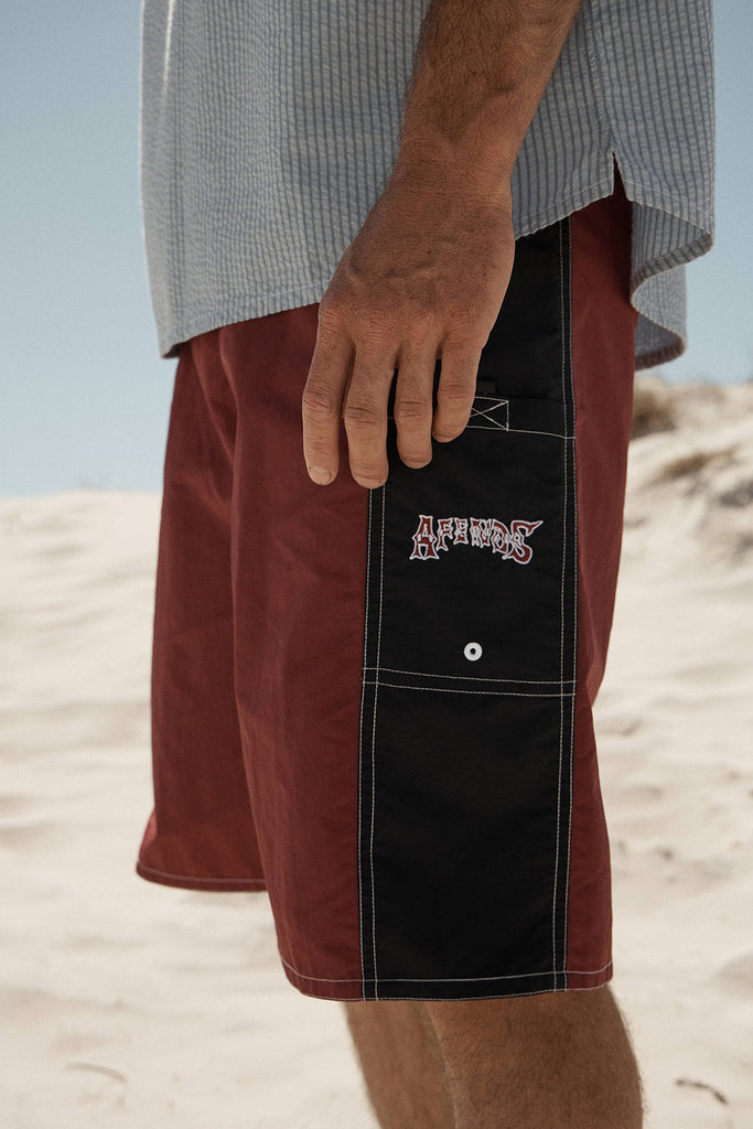 Afends Goddess - Surf Related V2 Boardshort 22" - Burgundy