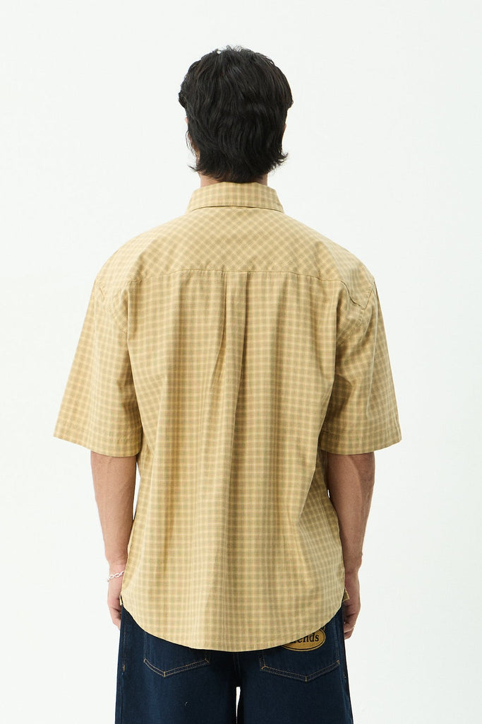Afends Lo-Fi - Short Sleeve Shirt - Corn Check