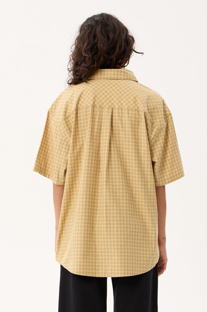 Afends Lo-Fi - Short Sleeve Shirt - Corn Check