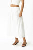 Afends Marlow - Midi Skirt - White