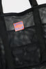 Afends Mirror Mesh Tote Bag - Black detail