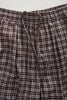 Afends Ninety Eight Leisure - Elastic Shorts 22" - Brown / Blue Check