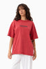 Afends Script - Boxy Tee - Vintage Cherry