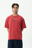 Afends Script - Boxy Tee - Vintage Cherry