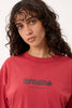 Afends Script - Boxy Tee - Vintage Cherry