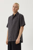 Afends Static - Short Sleeve Shirt - Black Stripe